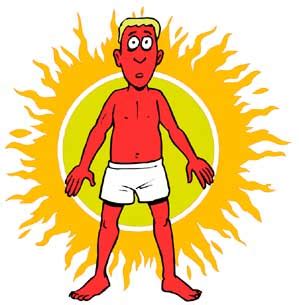 Sunburn Cartoon - ClipArt Best