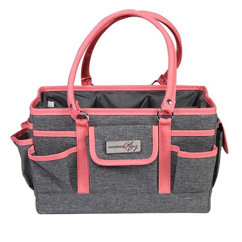 Everything Mary Craft Bag Organizer Tote, Coral - Walmart.com - Walmart.com