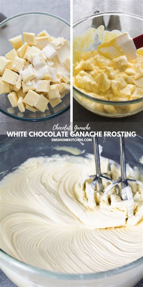 White chocolate ganache frosting – Artofit