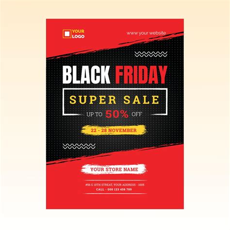 Black friday Super Sale flyer design 5107408 Vector Art at Vecteezy