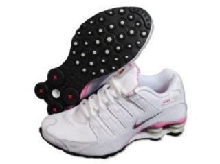 Women Nike Shox NZ White / Metallic Silver / Pink Flesh LACE 311137 on ...