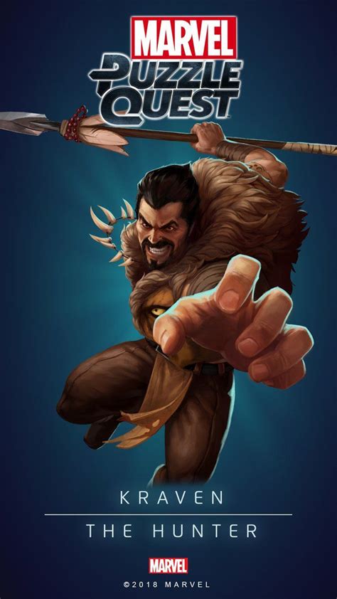 KRAVEN the HUNTER (Sergei KRAVINOFF) | 4 Stars | Marvel PUZZLE QUEST ...