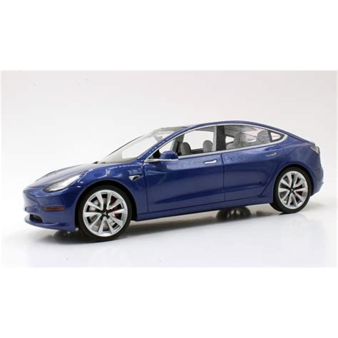 Tesla Model 3 Blue - John Ayrey Die Casts