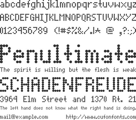 Dot Matrix Font Family : Download Free for Desktop & Webfont