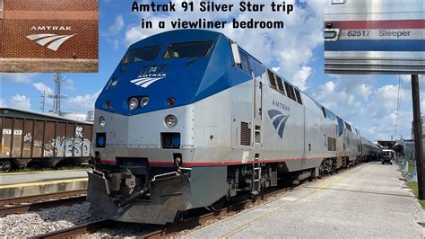 Amtrak 91 Silver Star Viewliner Bedroom trip from Cary, NC-West Palm ...