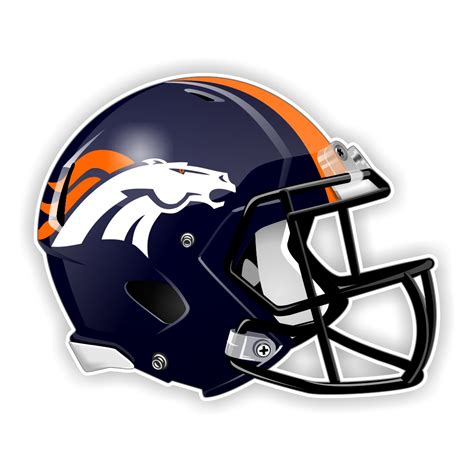 Denver Broncos Helmet Precision Cut Decal / Sticker