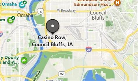 Where is Casino Row [Council Bluffs nbhd], Iowa? see area map & more