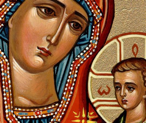 Hand Painted Russian Orthodox Icons: Jesus Christ, the Theotokos and ...