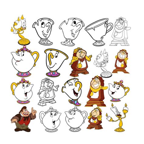 beauty and the beast - Clip Art Library