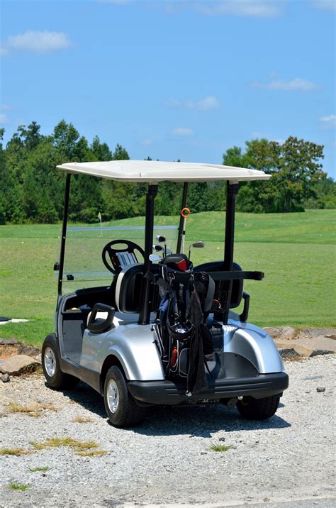Golf Carts Parked Free Stock Photo - Public Domain Pictures