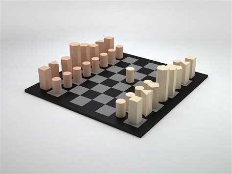 Minimalist Chess Set - GeoChess