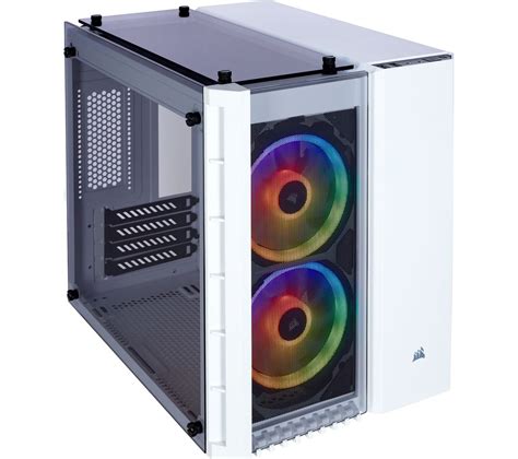 CORSAIR Crystal Series 280X microATX Mini Tower PC Case - White Deals ...