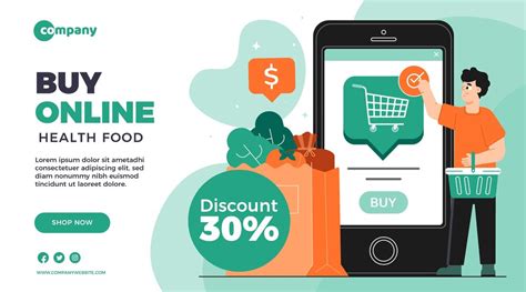 Free Vector | Online shopping banner template