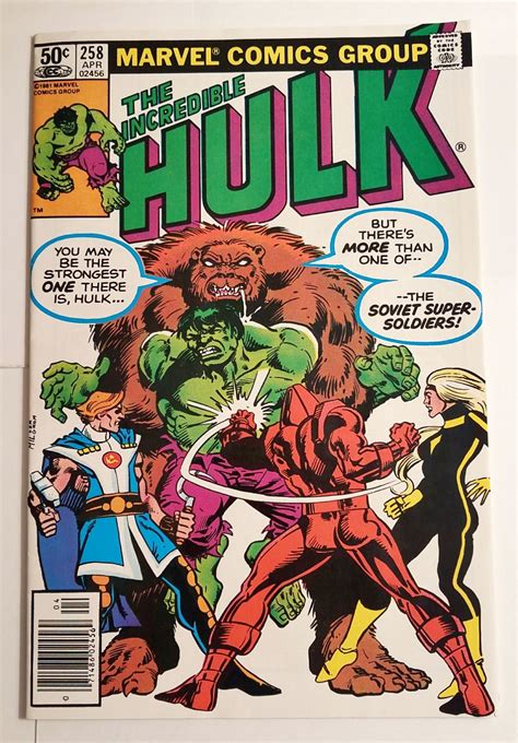 Marvel Comics Incredible Hulk #258 W.Bill Mantlo, A. Sal Buscema, 1st ...