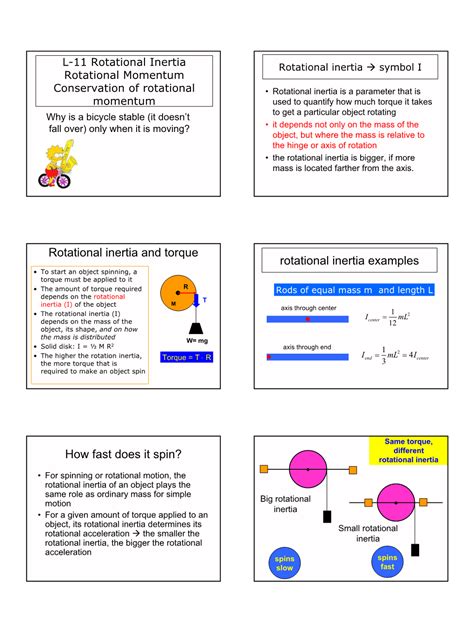 Rotational Inertia and Torque Rotational Inertia Examples How Fast Does ...