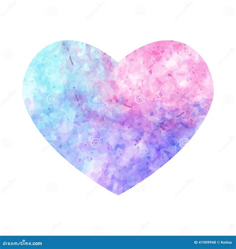 Watercolor Heart With Handlettering Stock Image | CartoonDealer.com #90540337