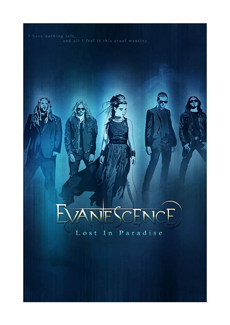 Evanescence, Lost In Paradise, Poster - Mtt Wood