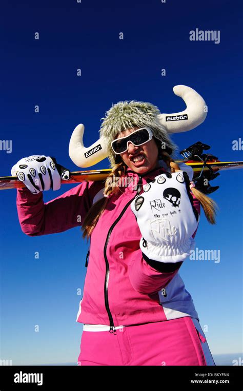 Skiing, Bavaria, Germany, model released Stock Photo - Alamy