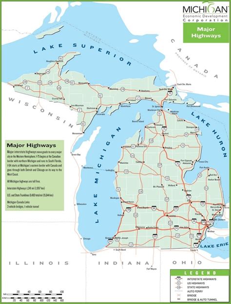 Michigan highway map - Ontheworldmap.com