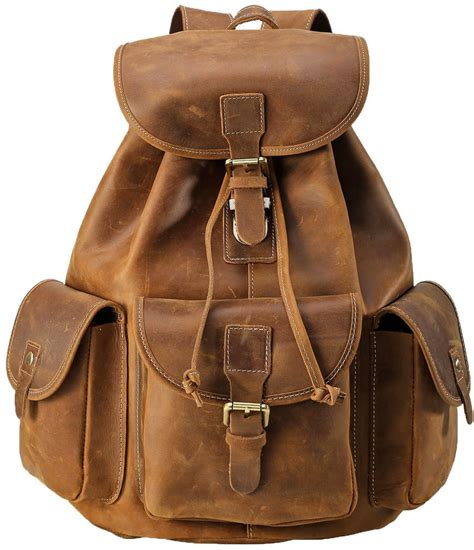 Pratt Leather Vintage Leather Backpack PL-457