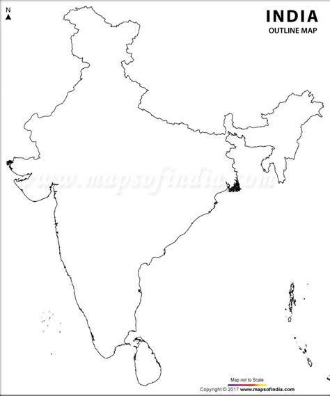 India Blank Map | India map, Map outline, Physical map