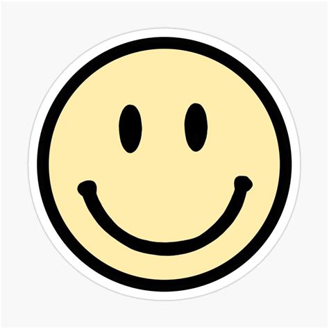 "yellow smiley face" Sticker for Sale by blar-417 | Yellow smiley face ...