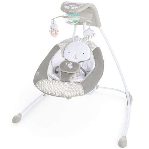 Ingenuity InLighten 6-Speed Baby Swing - Easy-Fold Frame, Swivel Infant ...