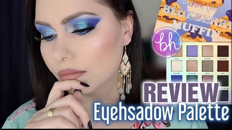 BH COSMETICS BLUEBERRY MUFFIN EYESHADOW PALETTE REVIEW + SWATCHES | BLUE EYESHADOW MAKEUP ...