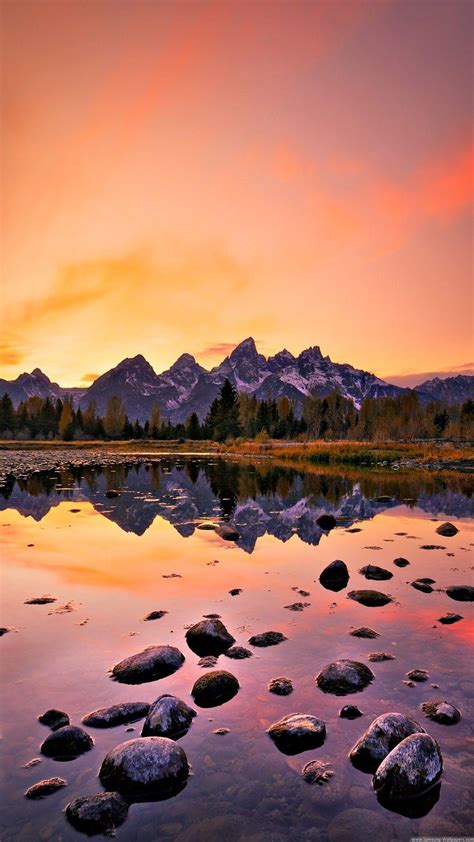 Mountain Lake Sunset Wallpapers - Top Free Mountain Lake Sunset Backgrounds - WallpaperAccess