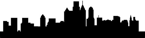 Philadelphia Skyline Silhouette | Free vector silhouettes