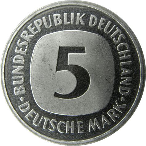 5 Deutsche Mark - Federal Republic of Germany – Numista