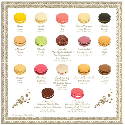 Macaron Flavors Laduree Menu | ... macarons et fabricant de douceurs depuis 1862 http://www ...