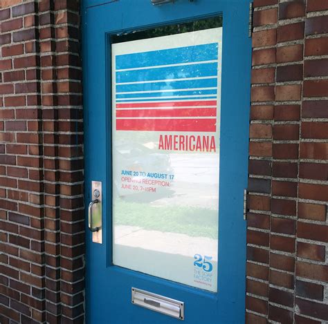 Americana exhibition graphics for The Soap Factory on Behance