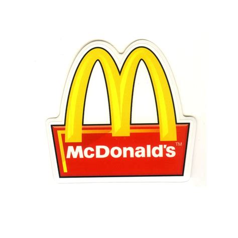 #1518 Mcdonald's Logo Sign , Height 8 cm decal sticker - DecalStar.com | Mcdonalds, Homemade ...