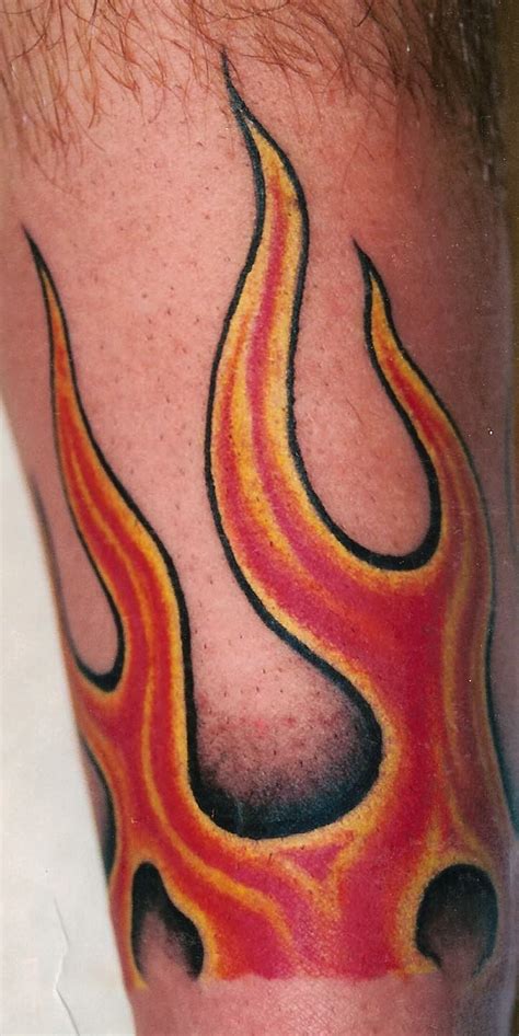 Red Flame Tattoo