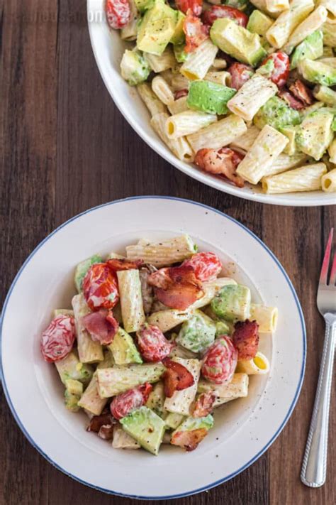 EASY Bacon & Avocado Pasta Salad ⋆ Real Housemoms