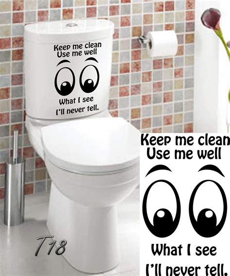 Funny Toilet Entrance Sign Keep Me Clean Use Me Well What I See I'll Never Tell | eBay