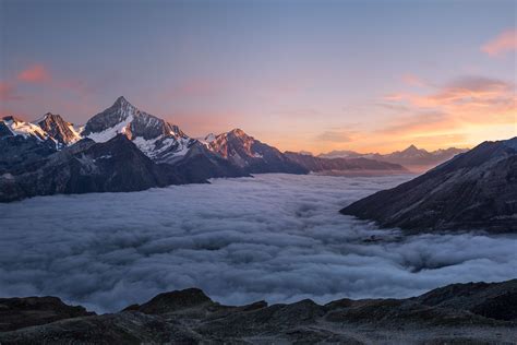 Sky Of Clouds Glow Cool Light Mountains 5k, HD Nature, 4k Wallpapers ...