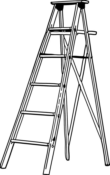 Ladder Aluminium Foldable · Free vector graphic on Pixabay