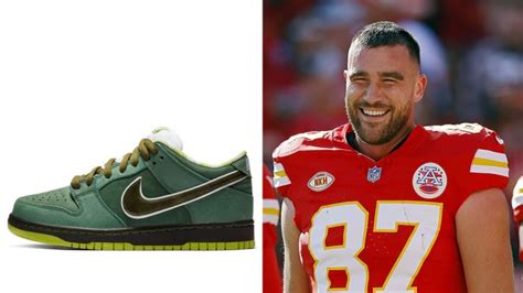 Travis Kelce Wore Rare ‘Green Lobster’ Nike Dunks to the Chiefs Game