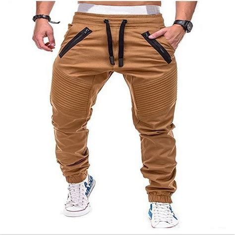 Spring Autumn Breathable Sport Pants Mens Running Pants With Zipper ...