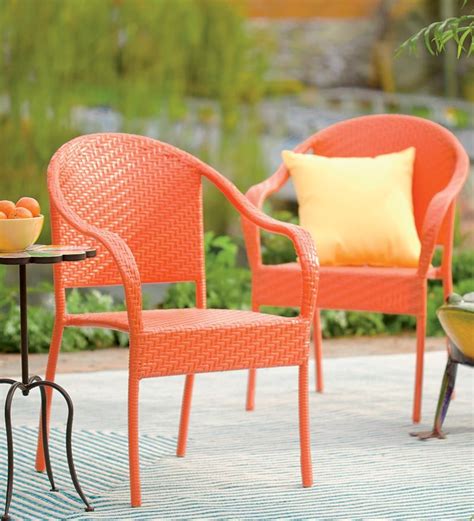 Stackable Outdoor Wicker Chair | Outdoor wicker chairs, Outdoor wicker, Outdoor chairs