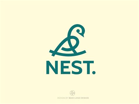 Nest Logo, Bird Logo by Maki Sketch Logo Design on Dribbble