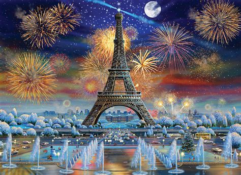 Eiffel Tower Celebration, 4000 Pieces, Tomax Puzzles | Puzzle Warehouse