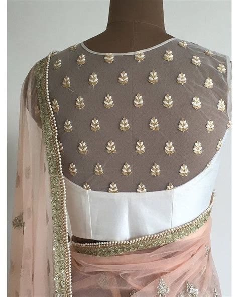 latest-net-blouse-designs-for-sarees (54) • Keep Me Stylish