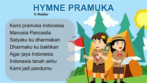 Lirik Lagu Hymne Pramuka Penciptanya dan Makna - Pingkoweb.com