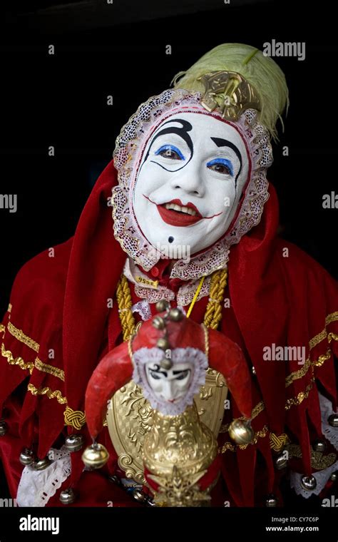 A buffoon clown poses at the 17th International Clown Convention: The Laughter Fair in Mexico ...