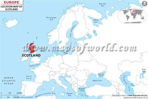 Scotland on European Map