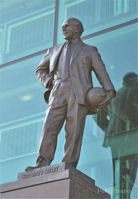 Sir Matt Busby Statue, Manchester United, Old Trafford Poster by ...