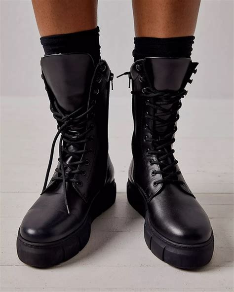 Black Combat Boots